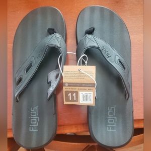 Men's Flojos Black Sandals Size 11